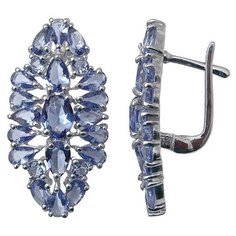 Balex Серьги 2410931539 из серебра 925 пробы с танзанитом синтетическим