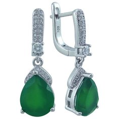 Balex Серьги 2405937527 из серебра 925 пробы с агатом природным и фианитом