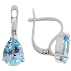 Balex Серьги 2405932541 из серебра 925 пробы с топазом голубым природным