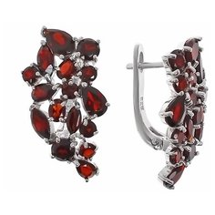 Balex Серьги 2405936807 из серебра 925 пробы с гранатом природным