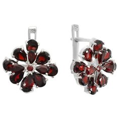 Balex Серьги 2410931471 из серебра 925 пробы с гранатом природным