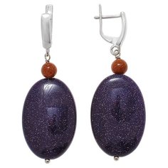 Balex Серьги 2436930114 из серебра 925 пробы с авантюрином