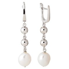 Balex Серьги 2432930172 из серебра 925 пробы с жемчугом культивированным