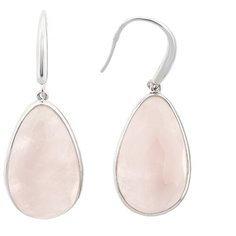 Balex Серьги 2436930197 из серебра 925 пробы с розовым кварцем природным