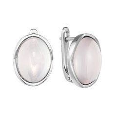 Balex Серьги 2405937834 из серебра 925 пробы с розовым кварцем природным