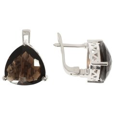 Balex Серьги 2410931397 из серебра 925 пробы с раухтопазом природным