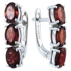 Balex Серьги 2405937746 из серебра 925 пробы с гранатом природным
