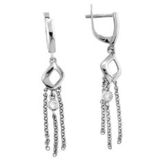 Balex Серьги 2441910061 из серебра 925 пробы с фианитом