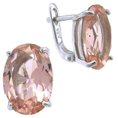 Balex Серьги 2405937775 из серебра 925 пробы с морганитом синтетическим