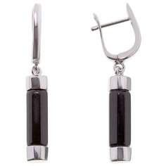 Balex Серьги 2436930219 из серебра 925 пробы с ониксом