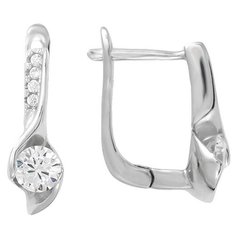 Balex Серьги 2422910210 из серебра 925 пробы с фианитом