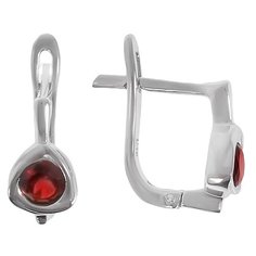 Balex Серьги 2405936820 из серебра 925 пробы с гранатом природным