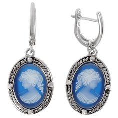 Balex Серьги 2448930033 из серебра 925 пробы с агатом природным