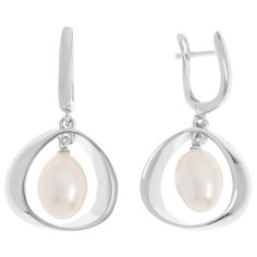 Balex Серьги 2432930141 из серебра 925 пробы с жемчугом культивированным