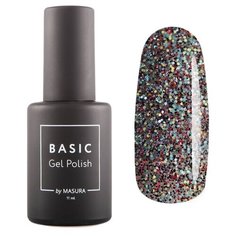 Гель-лак для ногтей Masura Basic, 11 мл, оттенок Нарядный Твид