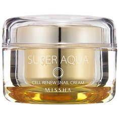 Missha Super Aqua Cell Renew Snail Cream Дневной укрепляющий контуры лица крем с экстрактом улитки, 47 мл