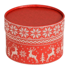 Коробка подарочная Дарите счастье Узоры 12 х 8 см красный