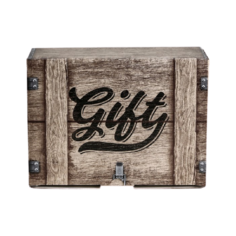 Коробка подарочная Дарите счастье GIFT 26 × 19 × 10 см коричневый