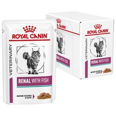 Корм для кошек Royal Canin Renal , при проблемах с почками, с тунцом 12шт. х 85 г (кусочки в соусе)