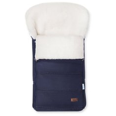 Конверт-мешок Nuovita Alpino Bianco меховой 85 см темно-синий