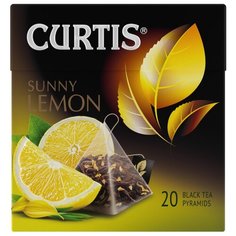 Чай черный Curtis Sunny Lemon в пирамидках, 67 г, 20 шт.