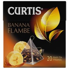 Чай черный Curtis Banana Flambe в пирамидках, 67 г, 20 шт.