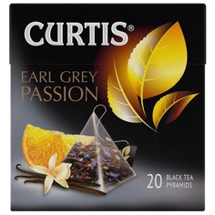 Чай черный Curtis Earl Grey Passion в пирамидках, 67 г, 20 шт.