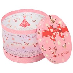 Коробка подарочная Yiwu Zhousima Crafts со светодиодом 15 х 15 х 12 см 2947998 розовый