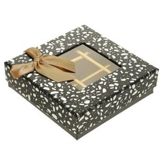 Коробка подарочная Yiwu Zhousima Crafts 2489478 - 80 13.5 х 4 х 13.5 х см черный