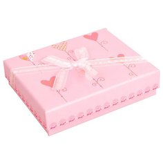 Коробка подарочная Yiwu Zhousima Crafts 2676181 14.5 х 3.5 х 12 х см розовый