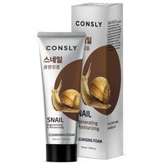 Consly пенка для умывания восстанавливающая c муцином улитки Snail Regenerating & Moisturizing, 100 мл