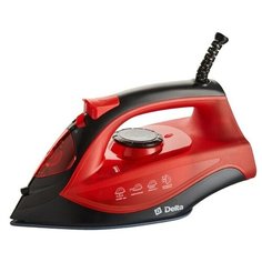 Утюг DELTA DL-756 черный/красный