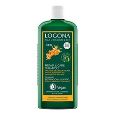 Logona шампунь Repair & Care Organic Sea Buckthorn для интенсивного восстановления с био-облепихой 250 мл