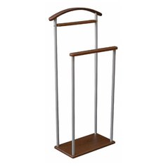 Напольная вешалка Мебелик Верис 4 металлик/средне-коричневый