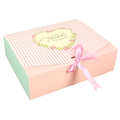 Коробка подарочная Yiwu Zhousima Crafts для сладкого 31 х 8 х 24 см розовый