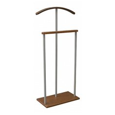 Напольная вешалка Мебелик Дэви 1 металлик/средне-коричневый