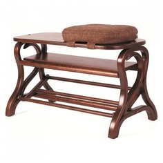 Обувница Мебелик Диана , размер (ШхГ): 74х40 см , цвет: средне-коричневый