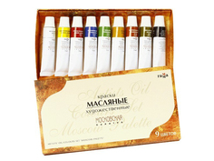 Масляные краски Гамма Палитра 9 цветов 201008 Gamma