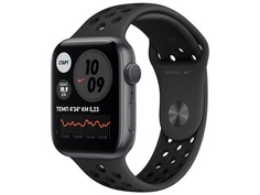 Умные часы APPLE Watch Nike Series 6 44mm Space Grey Aluminium Case with Anthracite/Black Nike Sport Band MG173RU/A Выгодный набор + серт. 200Р!!!