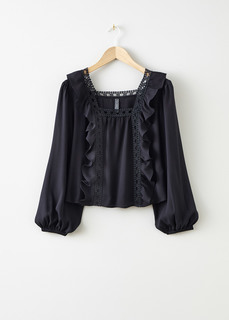 Блузка с рюшами Bonprix