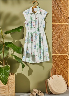 Платье-рубашка изо льна Bonprix