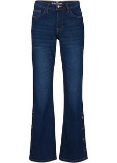 Джинсы стрейч Bootcut с пуговицами Bonprix