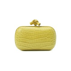 Клатч Knot из кожи крокодила Bottega Veneta