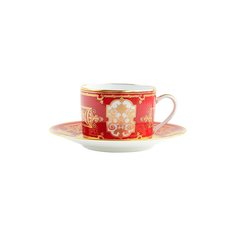Чайная чашка с блюдцем Aux Rois Rouge Bernardaud