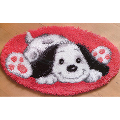 Коврик (ковровая техника) Игривая собака 70 x 40 см арт. 0143941-PN Vervaco