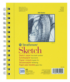 Альбом для зарисовок на спирали Strathmore "300 Series" 21х29,7 см 100 л 74 г