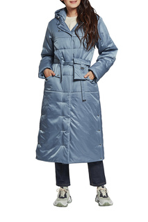 Пуховик-пальто женский D`imma 2111 голубой 48-170