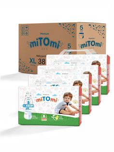 Подгузники-трусики miTOmi Premium XL (12-22 кг), 4x38 шт.