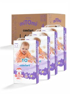 Подгузники-трусики miTOmi Comfort L (9-14 кг), 4x44 шт.