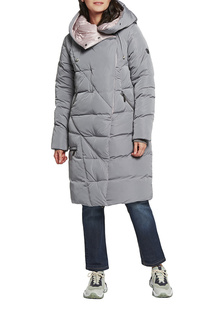 Пуховик женский D`imma 2101 серый 44-170